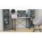 Стіл письмовий Line Лайт Ferrum-decor 750x1200x500 Чорний метал ДСП Бетон 16 мм (FRD-104856)