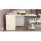 Стіл-тумба трансформер Смарт 2/1 Ferrum-decor 750x1450x500 Чорний метал ДСП Дуб Сан-Марино 16 мм (FRD-105096)