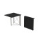Стол-книжка трансформер Орион 1 Ferrum-decor 750x810x730 Белый металл ДСП Сосна Кембра 16 мм (FRD-104606)