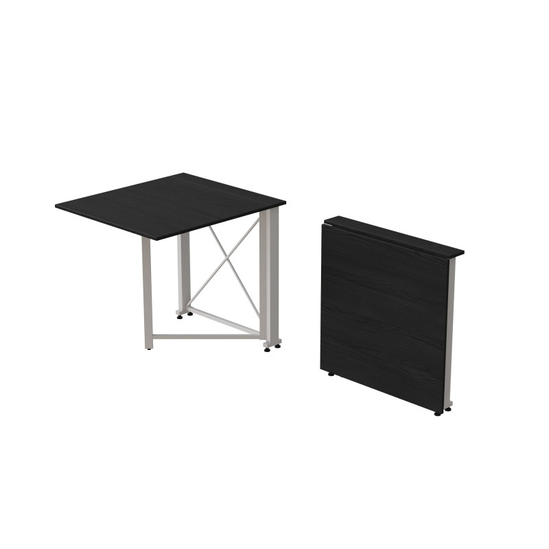 Стол-книжка трансформер Орион 1 Ferrum-decor 750x810x730 Белый металл ДСП Сосна Кембра 16 мм (FRD-104606)