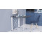 Стол-книжка трансформер Орион 1 Ferrum-decor 750x810x730 Белый металл ДСП Сосна Кембра 16 мм (FRD-104606)