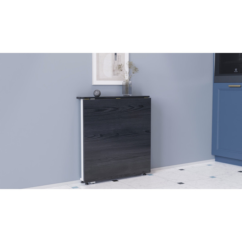 Стол-книжка трансформер Орион 1 Ferrum-decor 750x810x730 Белый металл ДСП Сосна Кембра 16 мм (FRD-104606)