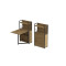 Стол книжка с этажеркой Практик 1 Ferrum-decor 1200x640x990 Черный металл ДСП Дуб Артизан 16 мм (FRD-104616)