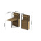 Стол книжка с этажеркой Практик 1 Ferrum-decor 1200x640x990 Черный металл ДСП Дуб Артизан 16 мм (FRD-104616)