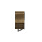 Стол книжка с этажеркой Практик 1 Ferrum-decor 1200x640x990 Черный металл ДСП Дуб Артизан 16 мм (FRD-104616)