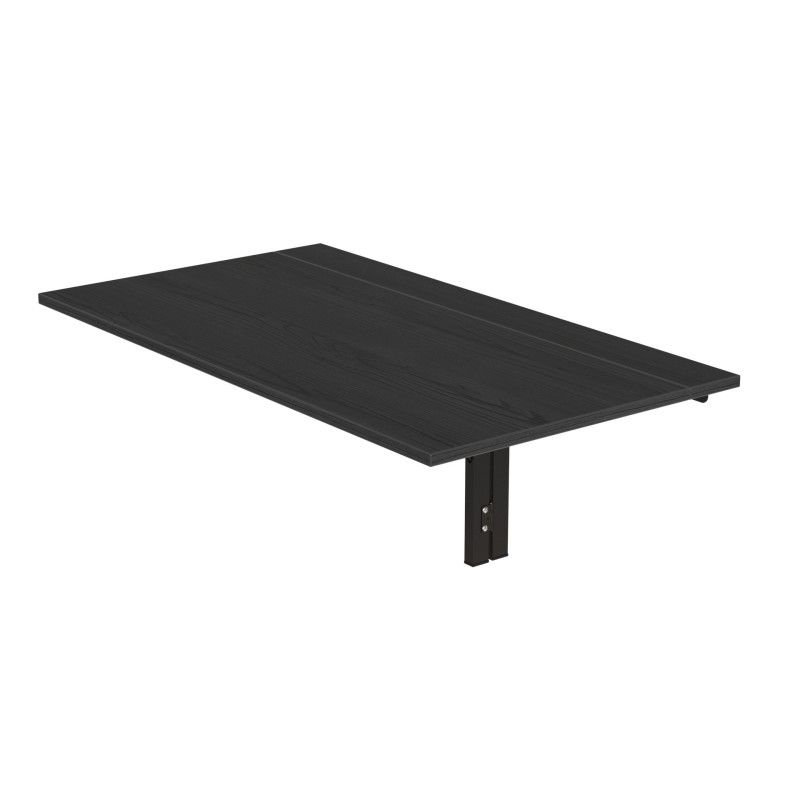 Обеденный стол-трансформер Ника настенный Ferrum-decor 420x900x500 Черный металл ДСП Сосна Кембра 16 мм (FRD-105166)
