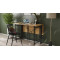 Стол-книжка трансформер Орион 3 Ferrum-decor 750x1150x880 Черный металл ДСП Дуб Артизан 16 мм (FRD-105086)