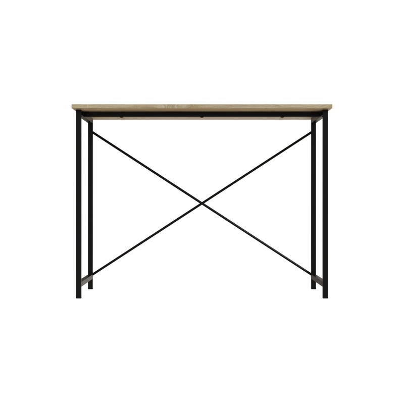 Стіл письмовий Line Лайт Ferrum-decor 750x1000x600 Чорний метал ДСП Дуб Сонома 16 мм (FRD-104846)