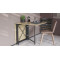 Стол-книга трансформер Орион 2 Ferrum-decor 750x1520x730 Черный металл ДСП Дуб Сонома 16 мм (FRD-104586)