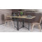Стол-книга трансформер Орион 2 Ferrum-decor 750x1520x730 Черный металл ДСП Дуб Сонома 16 мм (FRD-104586)