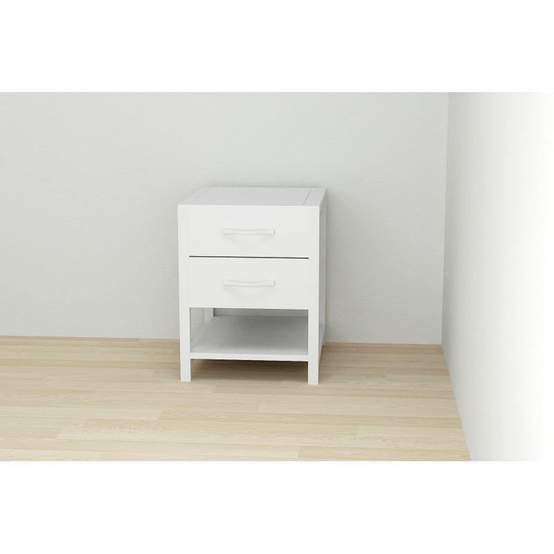 Тумба універсальна Ferrum-decor Вів'єн 2/1 50x41x40 білий ДСП Біле 16мм (FRD-104176)