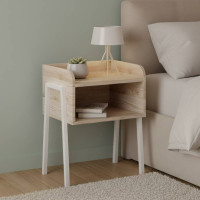 Тумба модульна Ferrum-decor Джузі 540x450x320 метал Білий ДСП Дуб Сан-Марино 16 мм (FRD-102976)