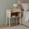 Тумба модульна Ferrum-decor Джузі 540x450x320 метал Білий ДСП Дуб Сан-Марино 16 мм (FRD-102976)