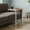 Столик приставний Террі Ferrum-decor 650x440x330 Білий метал ДСП Дуб Сан-Марино 16 мм (FRD-104656)