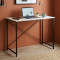 Стіл письмовий Line Лайт Ferrum-decor 750x1000x500 Чорний метал ДСП Біле 16 мм (FRD-104836)