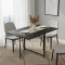 Стол трансформер книжка Вуди Ferrum-decor 75x130x90 Черный металл ДСП Сосна Кембра 16 мм (FRD-106744)
