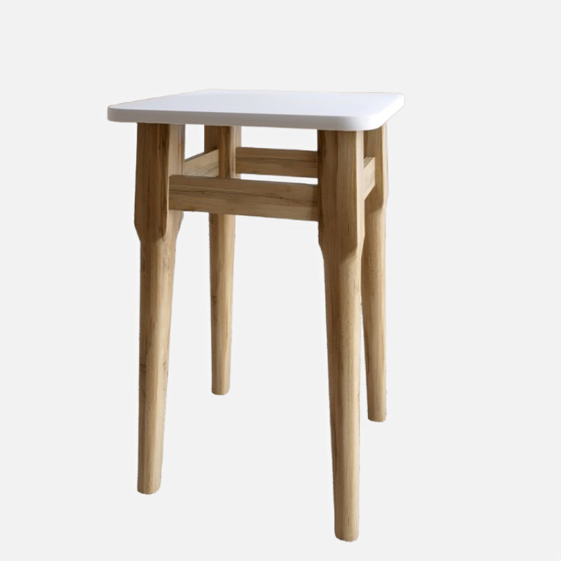 2 табурети на кухню Маями кромка ПВХ 2 мм Німфея Альба (білий) (LION-041256) ТОП