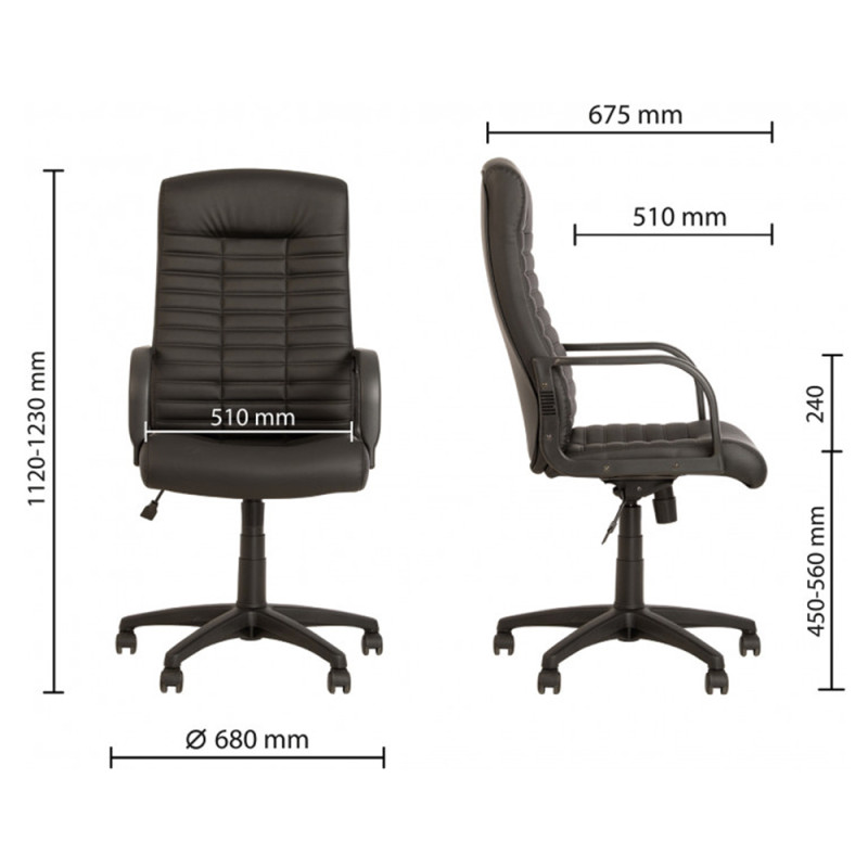 Крісло комп'ютерне BOSS KD Tilt PL64 ECO-30 (NWS-121001)