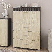 Комод-бар 1Д3Ш Сокме Марк 125,8x80x37 Дуб родос/Венге магія (SKM-081292)