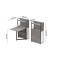 Стол книжка с этажеркой Практик 1 Ferrum-decor 1200x640x990 Черный металл ДСП Бетон 16 мм (FRD-104617)