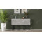 Стол-книжка трансформер Орион 3 Ferrum-decor 750x1150x880 Черный металл ДСП Бетон 16 мм (FRD-105087)
