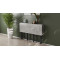 Стол-книжка трансформер Орион 3 Ferrum-decor 750x1150x880 Черный металл ДСП Бетон 16 мм (FRD-105087)