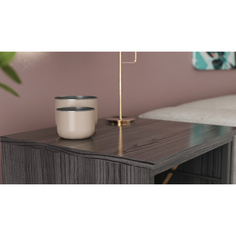 Стол-тумба трансформер Смарт 2/1 Ferrum-decor 750x1450x500 Черный металл ДСП Сосна Кембра 16 мм (FRD-105097)