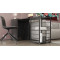 Стол-тумба трансформер Смарт 2/1 Ferrum-decor 750x1450x500 Черный металл ДСП Сосна Кембра 16 мм (FRD-105097)