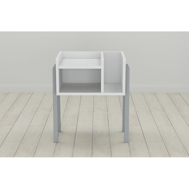 Тумба модульна Ferrum-decor Амелі 540x450x320 метал Сірий ДСП Біле 16 мм (FRD-103017)