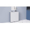 Стол-книжка трансформер Орион 1 Ferrum-decor 750x810x730 Черный металл ДСП Белое 16 мм (FRD-104597)
