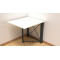 Стол-книжка трансформер Орион 1 Ferrum-decor 750x810x730 Черный металл ДСП Белое 16 мм (FRD-104597)