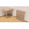 Стол-книжка трансформер Орион 1 Ferrum-decor 750x810x730 Белый металл ДСП Дуб Сонома 16 мм (FRD-104607)