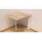 Стол-книжка трансформер Орион 1 Ferrum-decor 750x810x730 Белый металл ДСП Дуб Сонома 16 мм (FRD-104607)