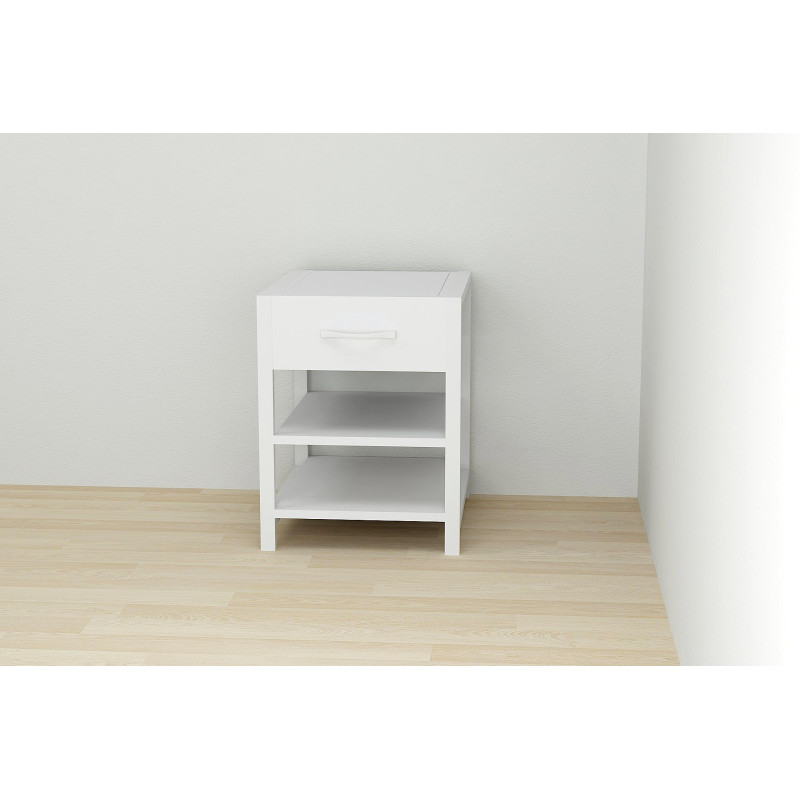Тумба універсальна Ferrum-decor Вів'єн 1/2 50x41x40 білий ДСП Біле 16мм (FRD-104127)