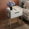 Тумба модульна Ferrum-decor Бетті 540x450x320 метал Сірий ДСП Біле 16 мм (FRD-102997)