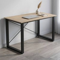 Письмовий стіл Ferrum-decor Драйв 750x1000x600 Чорний метал ДСП Дуб Сан-Марино 32 мм (FRD-103297)