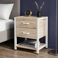 Тумба універсальна Ferrum-decor Вів'єн 2/1 50x41x40 білий ДСП Дуб Сан-Марино 16мм (FRD-104177)