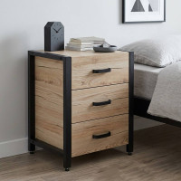 Тумба универсальная Ferrum-decor Вивьен 3 50x41x40 черный ДСП Дуб Сан-Марино 16мм (FRD-104187)