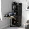 Стол книжка с этажеркой Практик 2 Ferrum-decor 1555x640x990 Черный металл ДСП Сосна Кембра 16 мм (FRD-104627)
