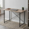 Стіл письмовий Line Лайт Ferrum-decor 750x1000x500 Чорний метал ДСП Дуб Сан-Марино 16 мм (FRD-104837)