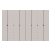 Комплект шаф для одягу Doros Гелар (2 шт.) 310х49,5х203,4 см Кашемір (DRS-011243)