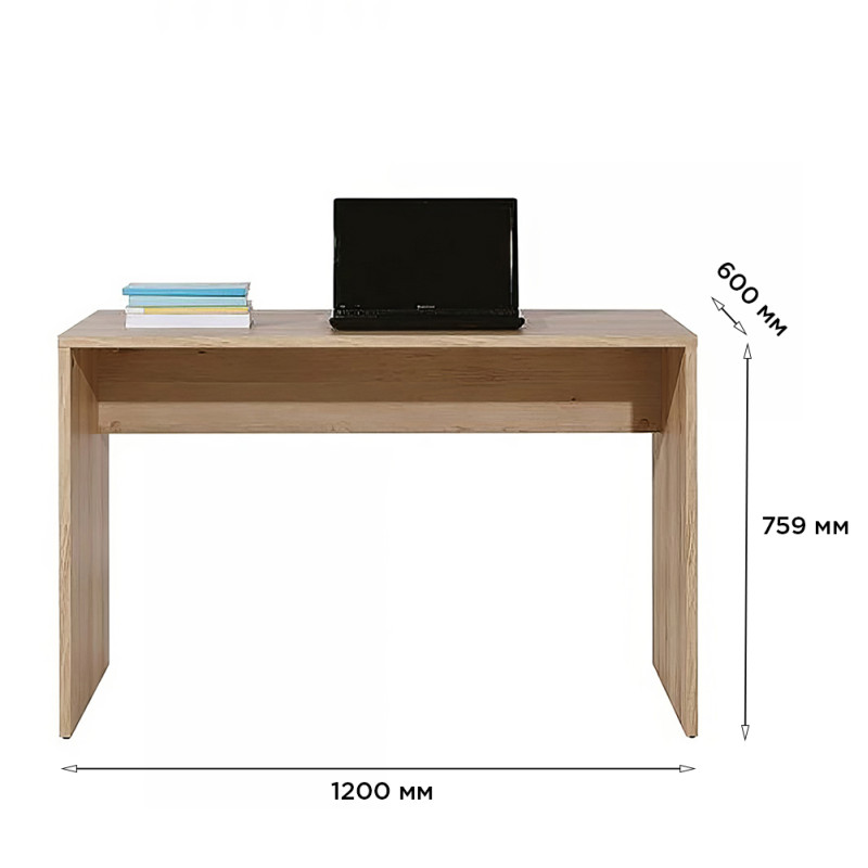 Рабочий стол Сокме Айго 120x75,9x60 Бук артисан (RSP-081902)