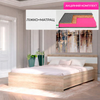 Комплект кровать двуспальная Соната-1600 и Матрас Koala Oasis 160х200 см (EVR-2095-ISM-051382)