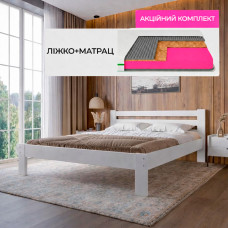 Комплект ліжко двоспальне Баварія і Матрац Koala Oasis 140х200 см (MBG-14893-ISM-051377)