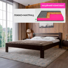 Комплект ліжко двоспальне Баварія і Матрац Koala Oasis 140х200 см (MBG-14761-ISM-051377)