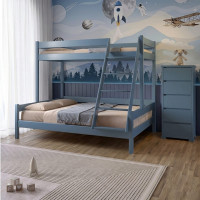 Двоярусне дитяче ліжко Mebigrand Атланта Сіро-синій (S7010R90B) 120-80х200 см (MBG-15435)