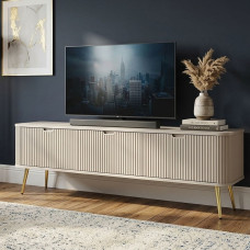 Тумба під телевізор Perfect Home Zova RTV168 168х56х39 Кашемір (золоті ніжки) (PFH-091275)