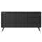 Комод з телескопічними напрямними Perfect Home Lante 2D3S/163 163,2x81,2x38 Чорний (чорні ніжки) (PFH-091115)