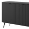 Комод з телескопічними напрямними Perfect Home Lante 2D3S/163 163,2x81,2x38 Чорний (чорні ніжки) (PFH-091115)