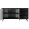 Комод з телескопічними напрямними Perfect Home Lante 2D3S/163 163,2x81,2x38 Чорний (чорні ніжки) (PFH-091115)